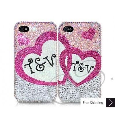 Lover's Personalized Swarovski Crystal Phone Case 