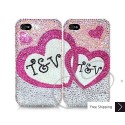 Lover's Personalized Swarovski Crystal Bling iPhone Cases 
