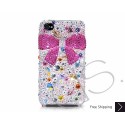 Brisk Bow 3D Swarovski Crystal Bling iPhone Cases - Pink