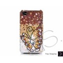 Butterfly Fantasy Swarovski Crystal Bling iPhone Cases - Gold 