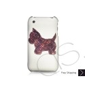 Puppy Swarovski Crystal Bling iPhone Cases 