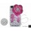 Floral Scattered 3D Swarovski Crystal Phone Case - Pink 