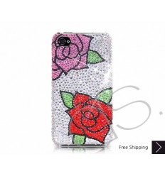 Peony Swarovski Crystal Phone Case 