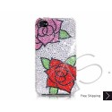 Peony Swarovski Crystal Bling iPhone Cases 