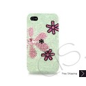 Fiori Swarovski Crystal Bling iPhone Cases - Green