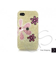 Fiori Swarovski Crystal Phone Case - Yellow 