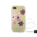 Fiori Swarovski Crystal Bling iPhone Cases - Yellow 