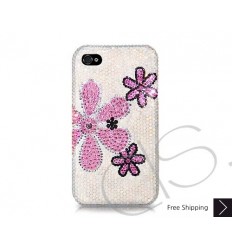 Fiori Swarovski Crystal Bling iPhone Cases - White 