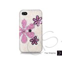 Fiori Swarovski Crystal Bling iPhone Cases - White 