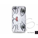Catty Face Swarovski Crystal Bling iPhone Cases 