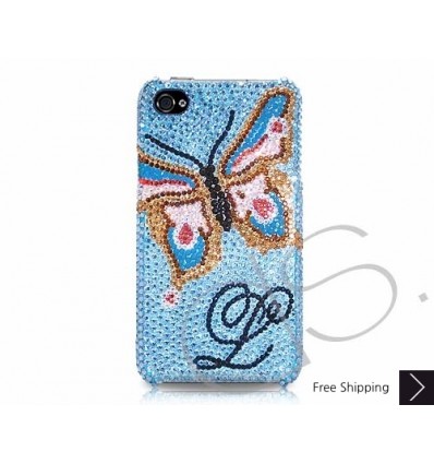 Butterfly Personalized Swarovski Crystal Phone Case 