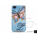 Butterfly Personalized Swarovski Crystal Bling iPhone Cases 
