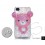 Bear 3D Crystallized Swarovski iPhone Case - Pink