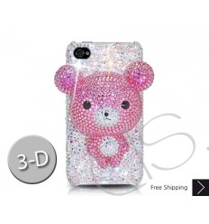 Bear 3D Crystallized Swarovski iPhone Case - Pink