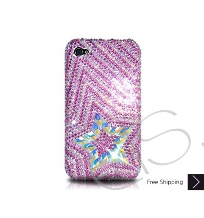 Multi Stars Crystallized Swarovski iPhone Case - Pink