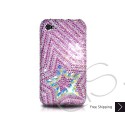 Multi Stars Swarovski Crystal Bling iPhone Cases - Pink