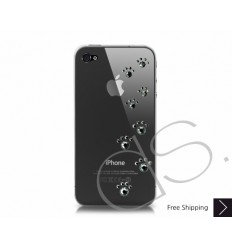 Paw Print Swarovski Crystal Bling iPhone Cases 
