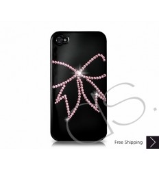 Ribbon Bling Swarovski Crystal Phone Case - Black
