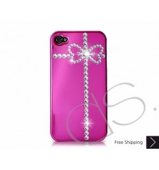 Ribbon Swarovski Crystal Bling iPhone Cases - Pink