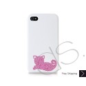 Cute Catty Swarovski Crystal Bling iPhone Cases 