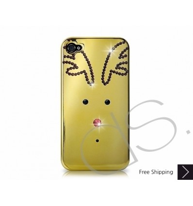 Rudolf Bling Swarovski Crystal Phone Case - Gold