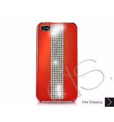 Dignity Bling Swarovski Crystal iPhone Electroplate Case - Black Red