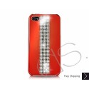 Dignity Bling  Crystal iphone 5/5S Electroplate Case - Black Red
