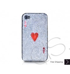 Poker Heart Ace Crystallized Swarovski iPhone Case