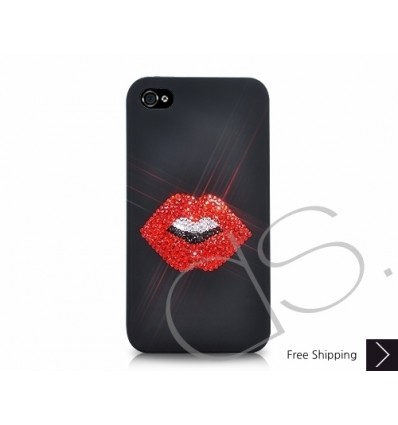 Love Bling Swarovski Crystal Phone Case - Kiss