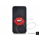 Love Swarovski Crystal Bling iPhone Cases - Kiss
