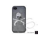Skull Gun Swarovski Crystal Bling iPhone Cases 