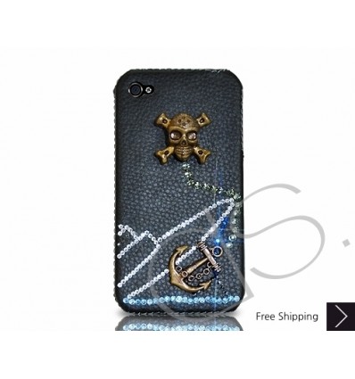 Halloween Bling Swarovski Crystal Phone Case - Pirate