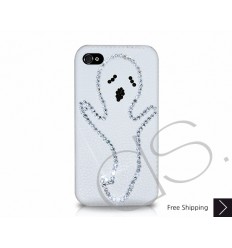 Halloween Bling Swarovski Crystal Phone Case - Ghost