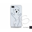 Halloween Swarovski Crystal Bling iPhone Cases - Ghost