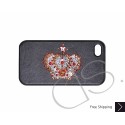 King Swarovski Crystal Bling iPhone Cases - Black