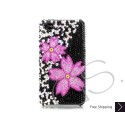 Twin Floral Swarovski Crystal Bling iPhone Cases 