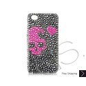 Skull Heart Swarovski Crystal Bling iPhone Cases 