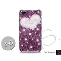Fancy Love Swarovski Crystal Bling iPhone Cases  - Purple