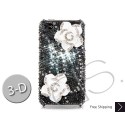 Elegant Floral Swarovski Crystal Bling iPhone Cases 