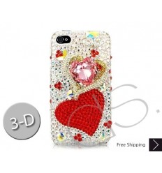 Fancy Love Bling Swarovski Crystal Phone Cases - Red