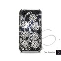 Dark Snowflake Swarovski Crystal Bling iPhone Cases 