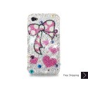 Ribbon Swarovski Crystal Bling iPhone Cases - Red