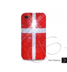 National Series Bling Swarovski Crystal Phone Case - Denmark