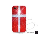 National Series Swarovski Crystal Bling iPhone Cases - Denmark