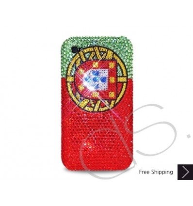 National Series Bling Swarovski Crystal Phone Case - Portugal