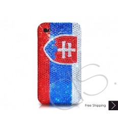 National Series Bling Swarovski Crystal Phone Case - Slovakia