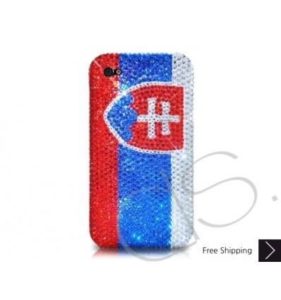 National Series Bling Swarovski Crystal Phone Case - Slovakia