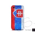 National Series Swarovski Crystal Bling iPhone Cases - Slovakia