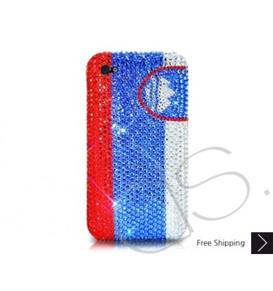 National Series Bling Swarovski Crystal Phone Case - Slovenia