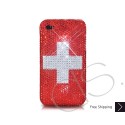 National Series Swarovski Crystal Bling iPhone Cases - Switzerland